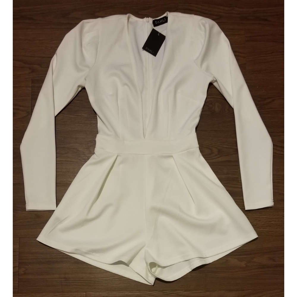 Dali White Romper Small S NWT Brand New!